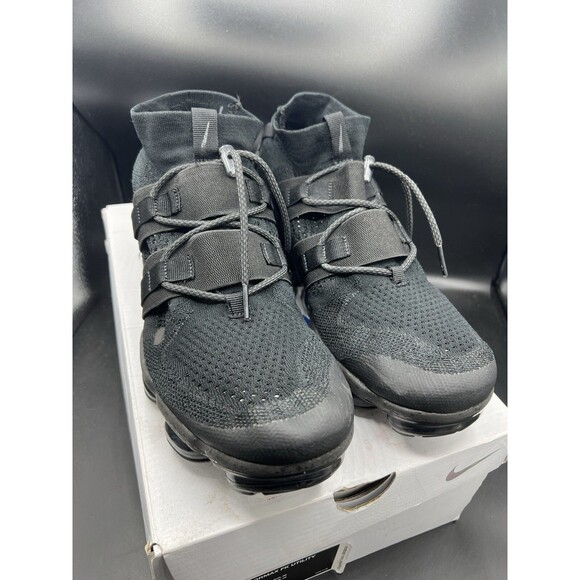 Nike Air Vapormax Flyknit Utility Triple Black Mens SZ 12 (AH6834-001) OG ALL